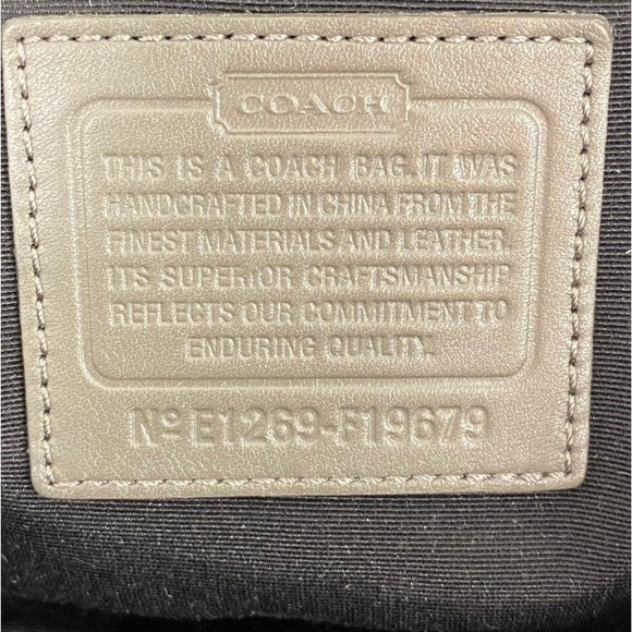 Coach Handbag Shoulder Bag Satchel Leather Bag - Picture 12 of 12